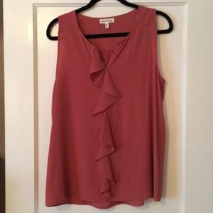 Faith and Joy crepe sleeveless shirt L